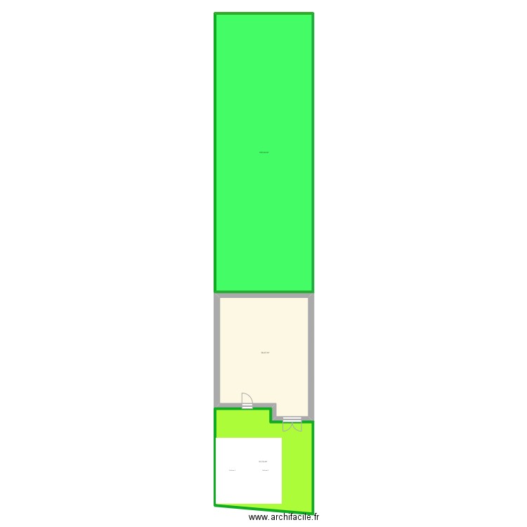 Nozay. Plan de 3 pièces et 261 m2