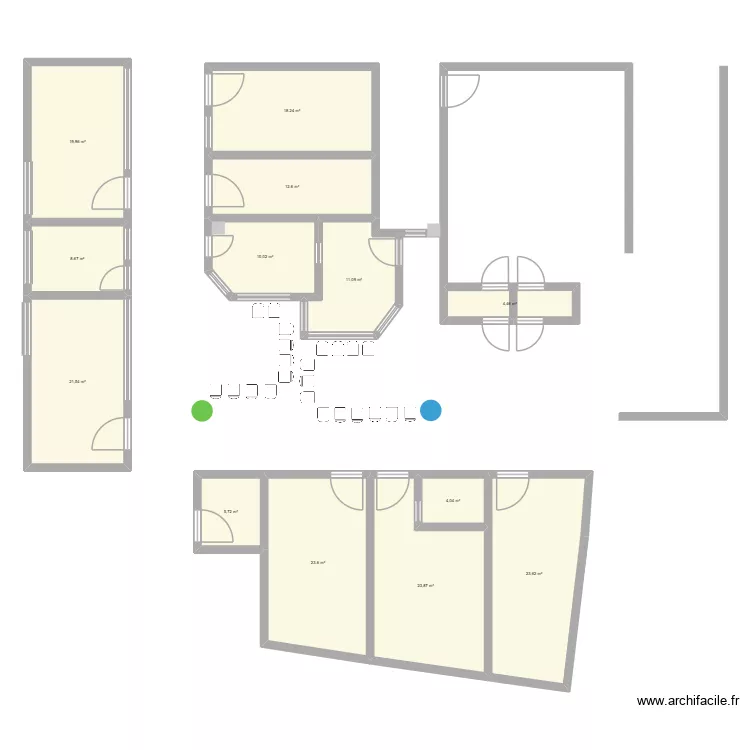 Projet Odonto V4. Plan de 13 et 187 m² Projet Odonto V4. Plan de 13 et 187 m²