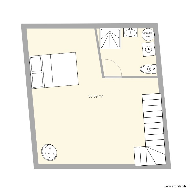 cham sdb 1. Plan de 0 pièce et 0 m2