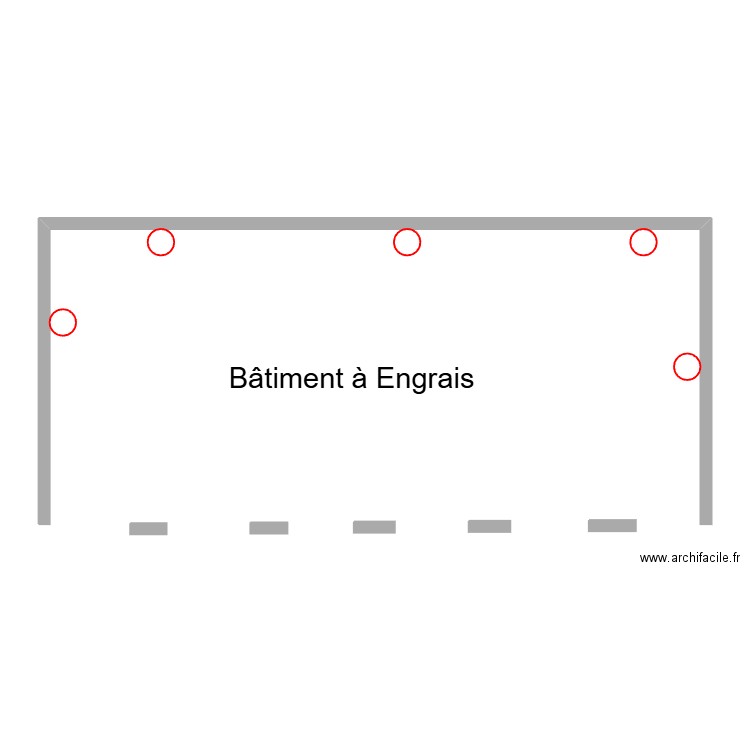 Bâtiment à engrais. Plan de 0 pièce et 0 m2