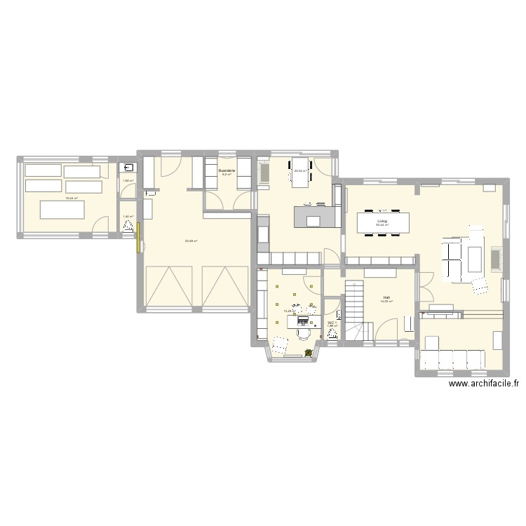 maison566. Plan de 10 pièces et 164 m2