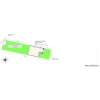 Plan de masse extension façade Est