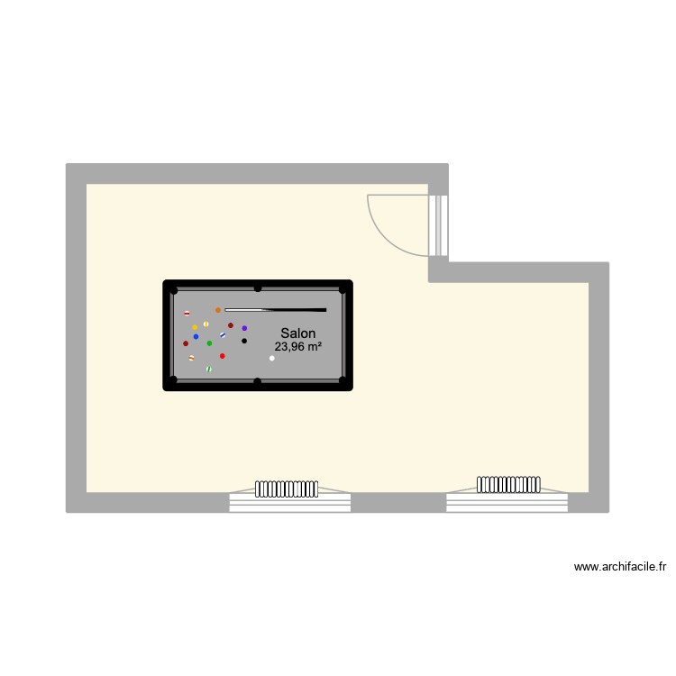 Salon Ghislain. Plan de 0 pièce et 0 m2
