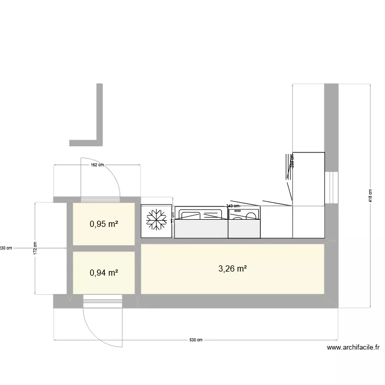 ROSE F2 CUISINE PROJET 2. Plan de ROSE F2 CUISINE PROJET 2. Plan de