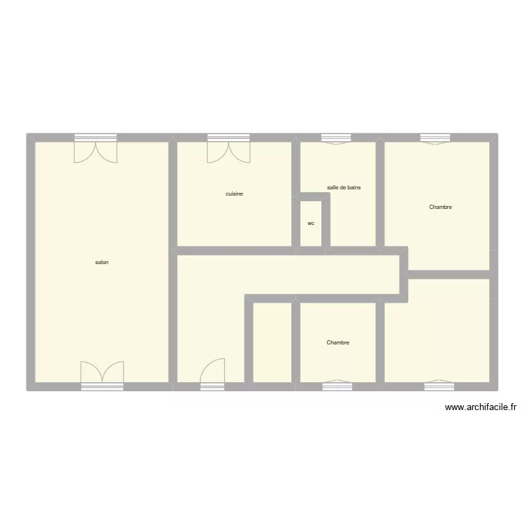 FAUJANET ETAGE &eacute;tat initial. Plan de 
