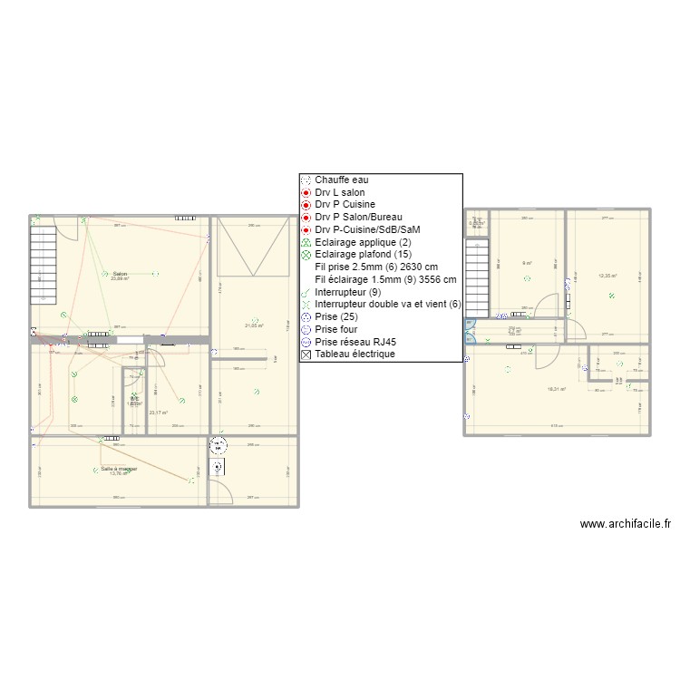 helesme 2. Plan de 10 pièces et 127 m2