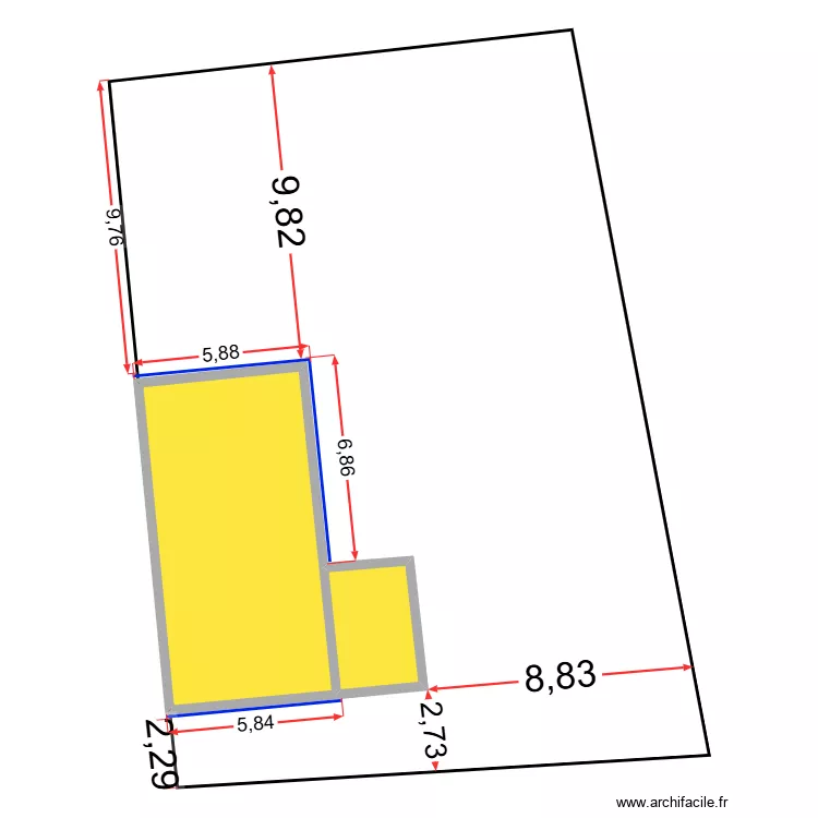 AINANI Brahim. Plan de 2  et 67 m²