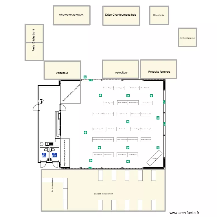 pr&eacute;au-chaumi&egrave;re1B. Plan de 10  et 275 m²