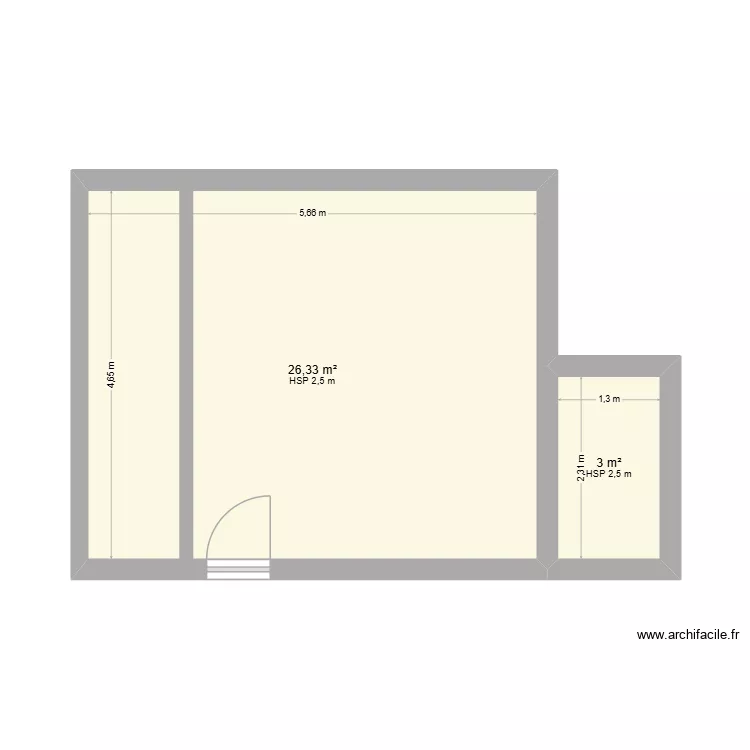 rh-j(èèi. Plan de 2 Pièces et 29 m² rh-j(èèi. Plan de 2 Pièces et 29 m²