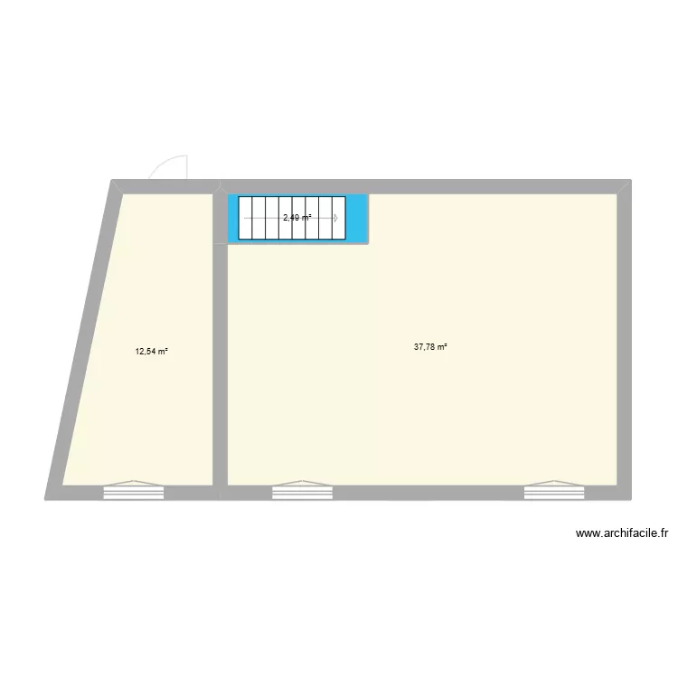 plan hulin. Plan de 5  et 102 m²