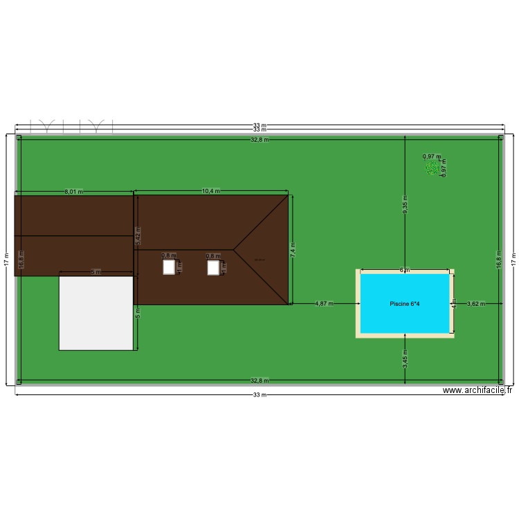 DP 2 PLAN DE MASSE. Plan de 1 pièce et 551 m2