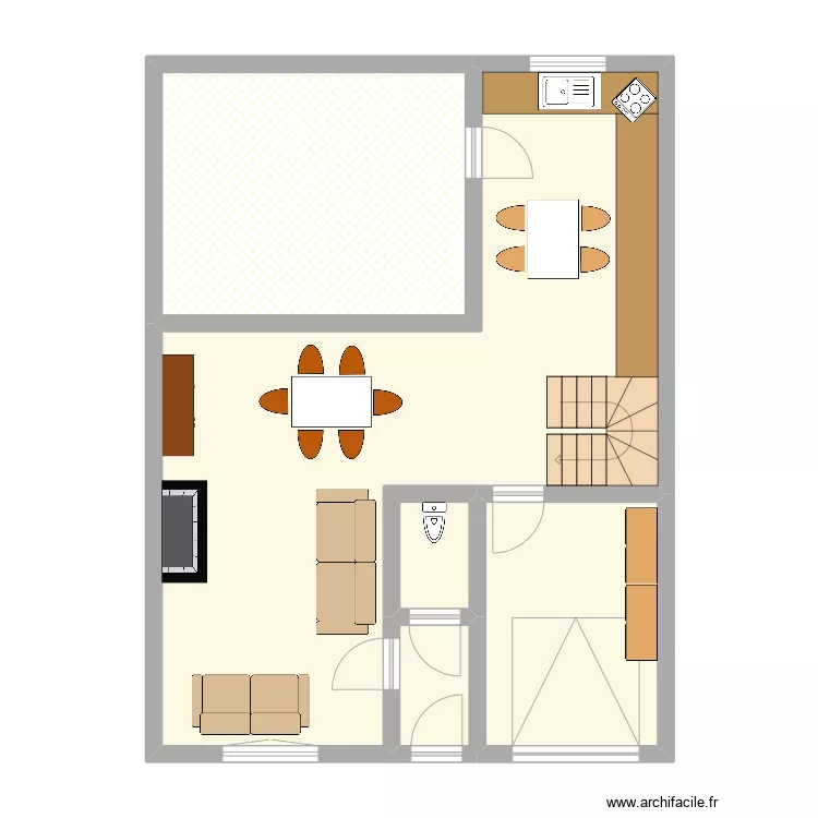 Warandestraat 171 (rdc). Plan de Warandestraat 171 (rdc). Plan de