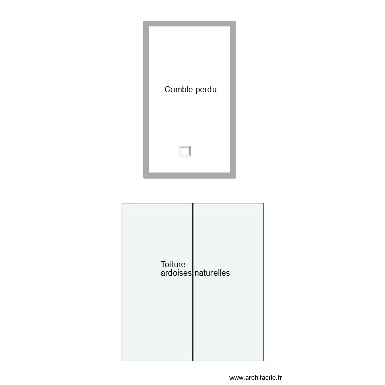 Croquis amiante 440601527 Toiture. Plan de 1 et 22 m² Croquis amiante 440601527 Toiture. Plan de 1 et 22 m²