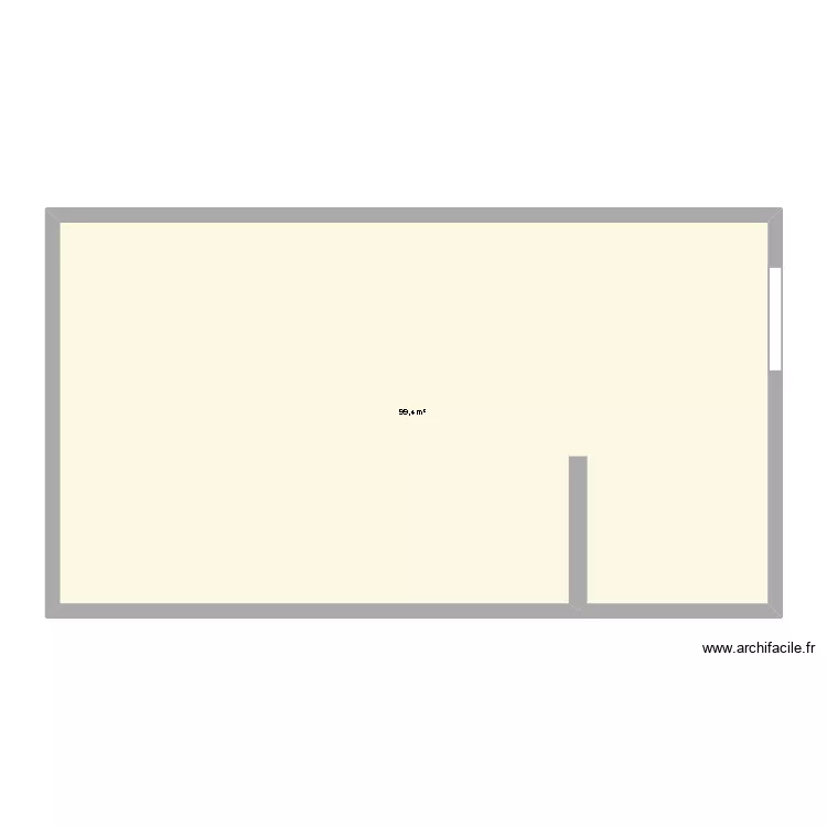 a1fvdsfvedsr. Plan de 1 pièce et 99 m²