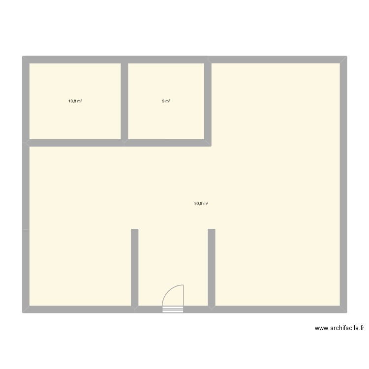 maison AC. Plan de 3 pièces et 111 m2