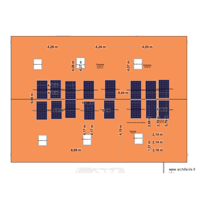 Baylet RDC+étage Toiture. Plan de 10 pièces et 251 m2