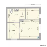 future &eacute;ventuelle salle de bain PLAN 2