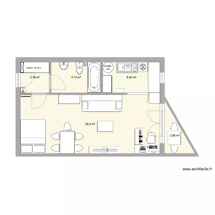 appart brabois. Plan de 