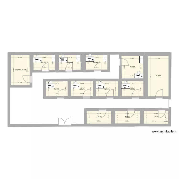 PLAN DE CLOISONNEMENT DAL. Plan de 