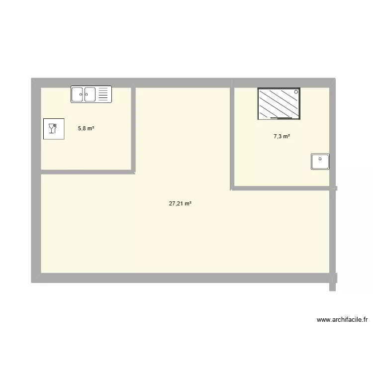 113. Plan de 3  et 40 m²