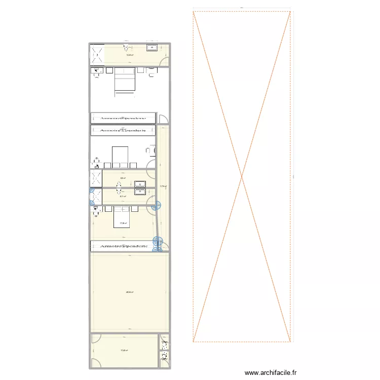 PROJET 1 B. Plan de 12 et 142 m² PROJET 1 B. Plan de 12 et 142 m²
