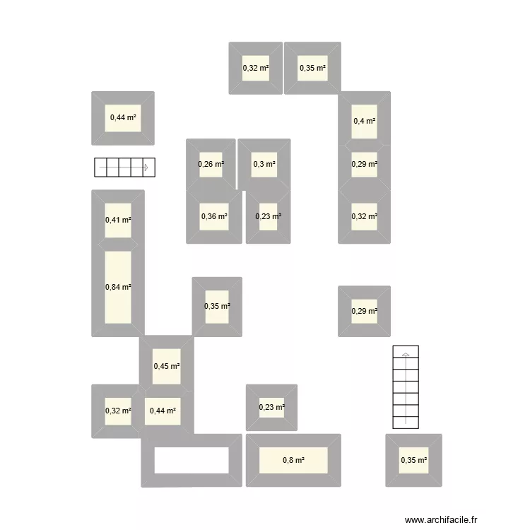 Bureau 2e. Plan de 0 pièce et 0 m2