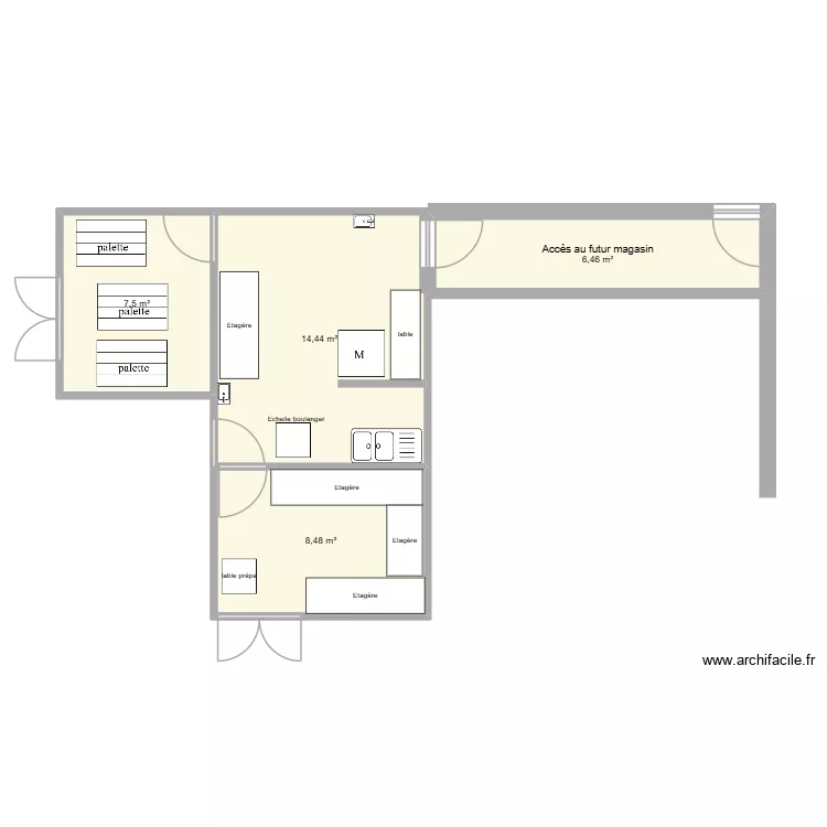 CEO Sauzelle. Plan de 4  et 37 m²
