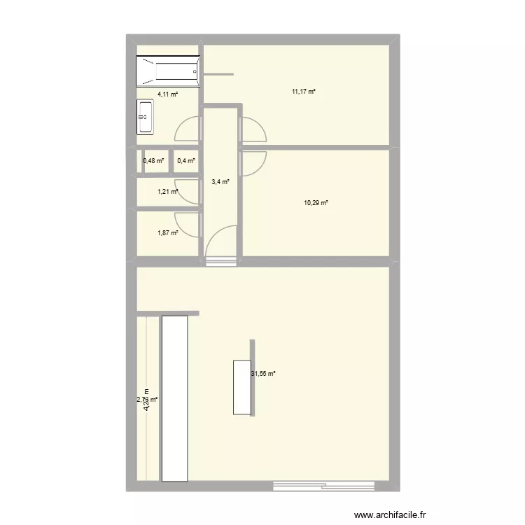 vallauris 2. Plan de 10 pièces et 71 m²