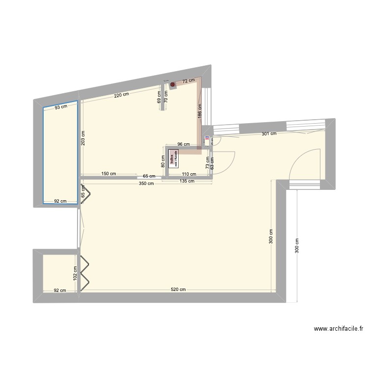 19 Chateaubriand - vide 2. Plan de 4 pièces et 30 m2