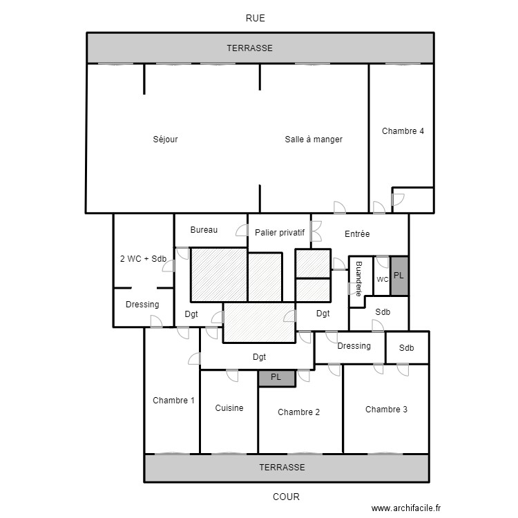 ASSANT 2. Plan de 25 pièces et 675 m2