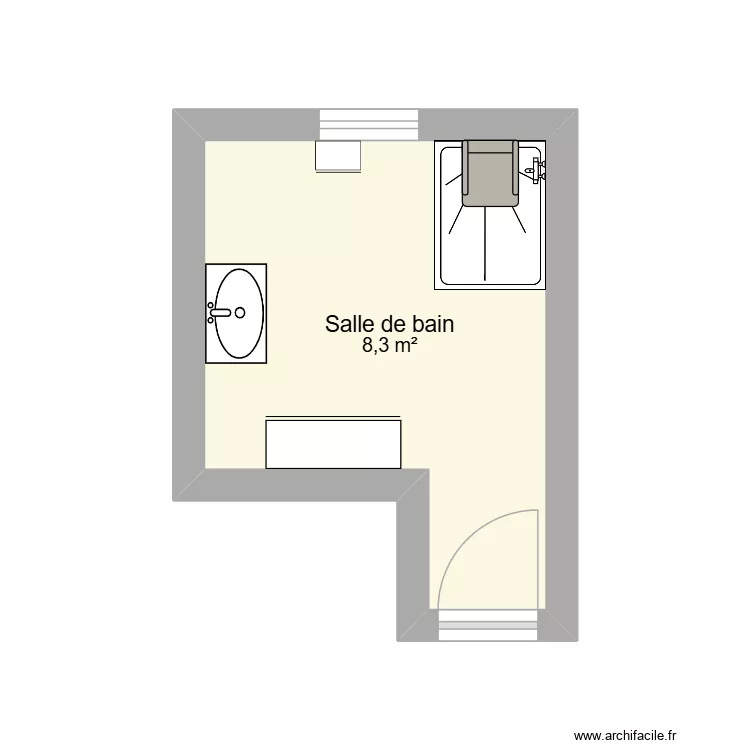 LUIS Serge. Plan de 1  et 8 m²