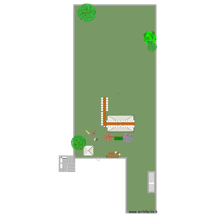 Contrevozinade. Plan de 2 pièces et 1286 m2