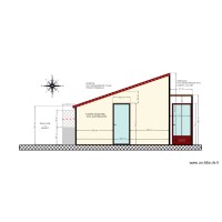 PLAN DE FACADE APRES PORTE FENETRE