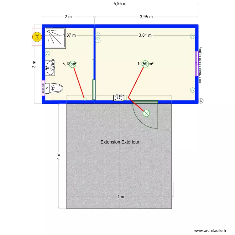 GEISSE Veronique. Plan de 