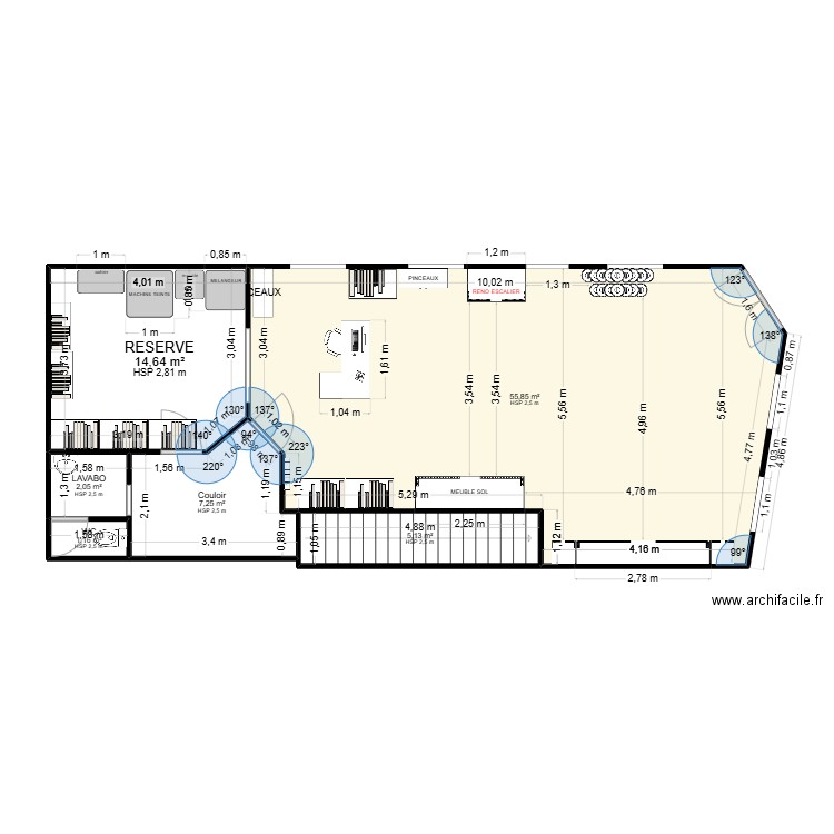 SOGERIS. Plan de 6 pièces et 86 m2