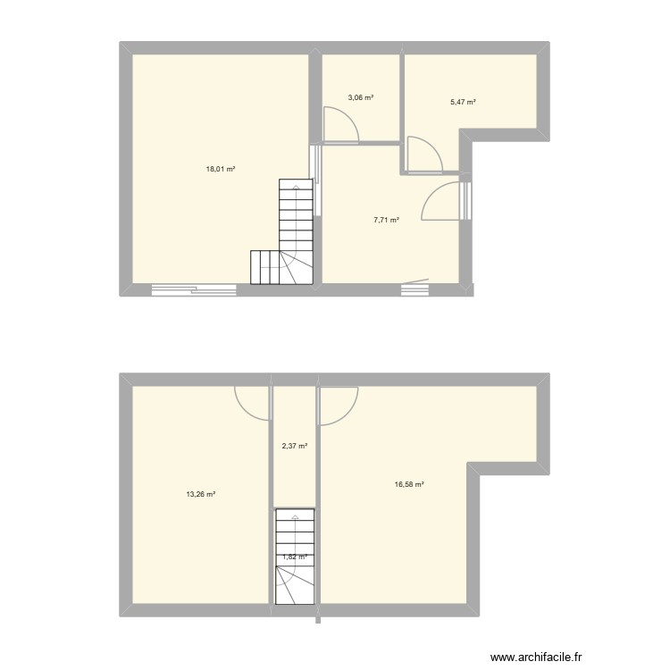 plan complet. Plan de 0 pièce et 0 m2