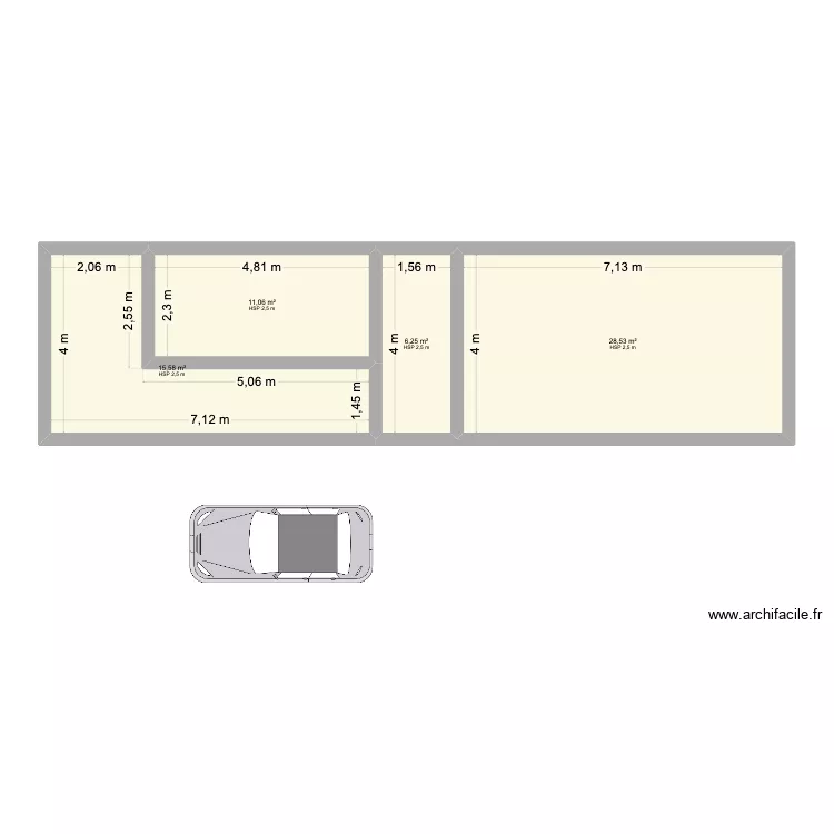 Parking lavaziere. Plan de 4 et 61 m² Parking lavaziere. Plan de 4 et 61 m²