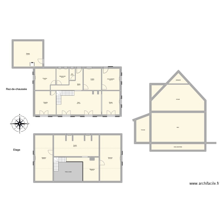 Plan BEYO BETBEZER. Plan de 22 pièces et 337 m2