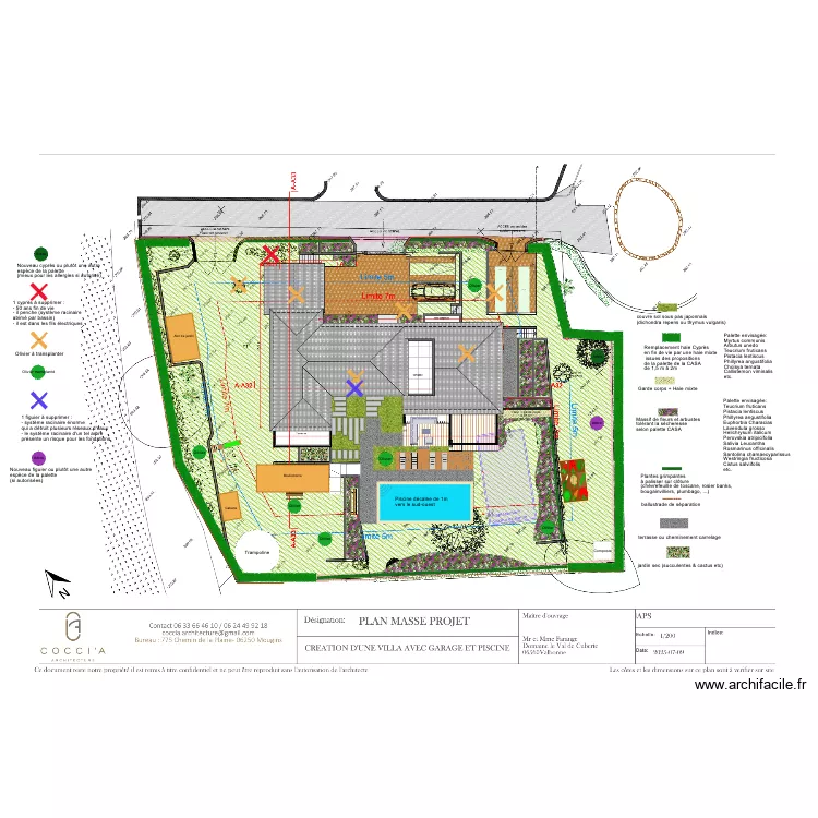 jardin val de cuberte. Plan de 