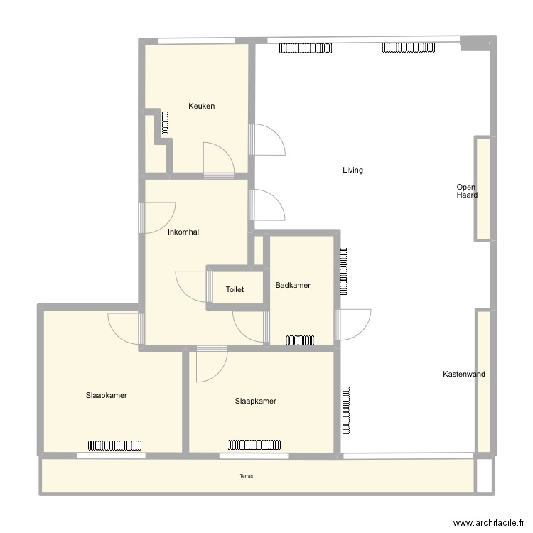 Loofstraat 35 - 0401. Plan de 9 pièces et 60 m2