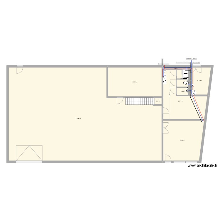 atelier du bois plage. Plan de 16 pièces et 610 m2
