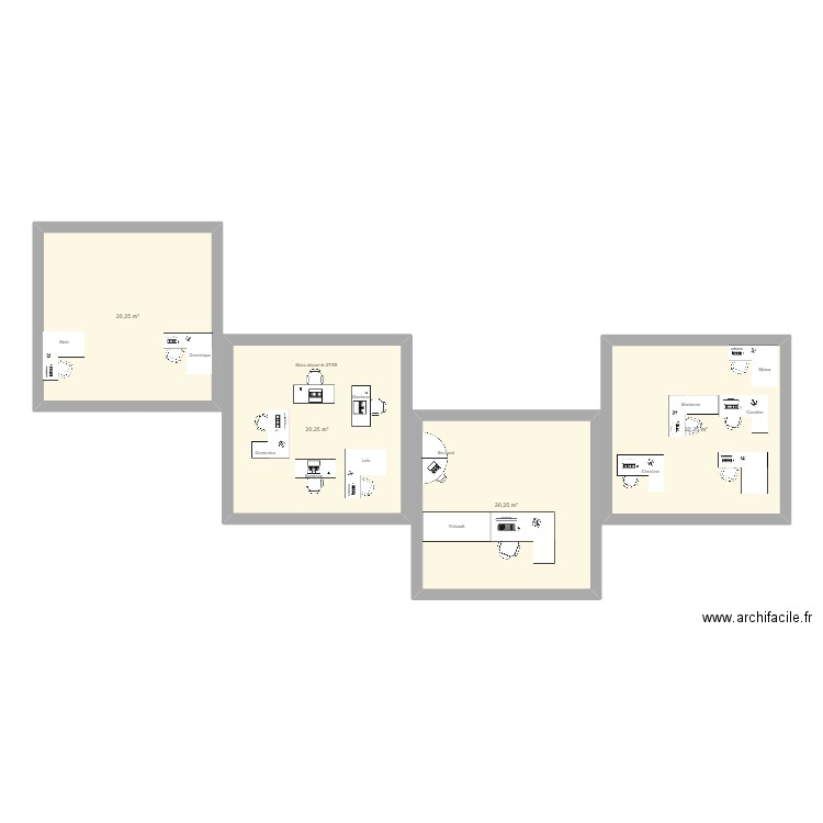 Bureaux Thibault / Planification / Service clents 06.09. Plan de 0 pièce et 0 m2
