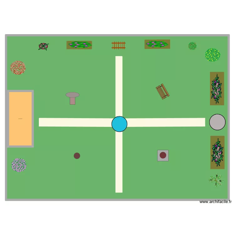 Jardin 13. Plan de 