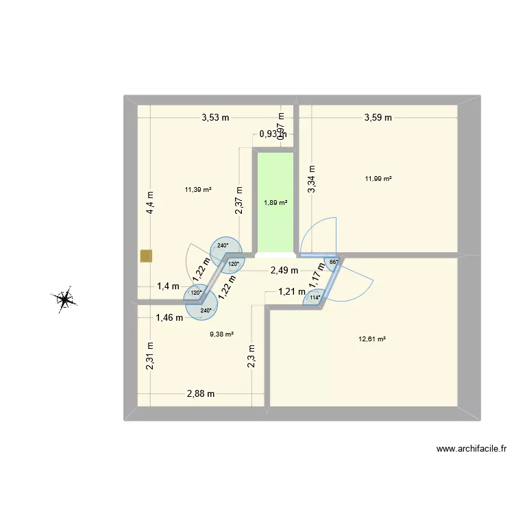 T5 Epinal Etage. Plan de 