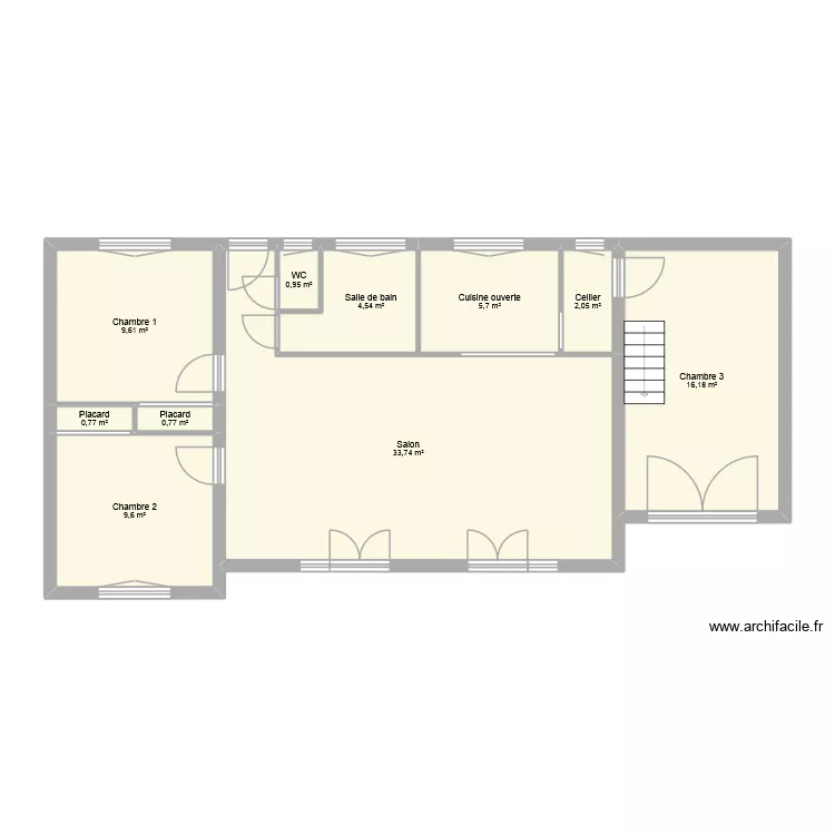 MAISON. Plan de 10 et 84 m² MAISON. Plan de 10 et 84 m²
