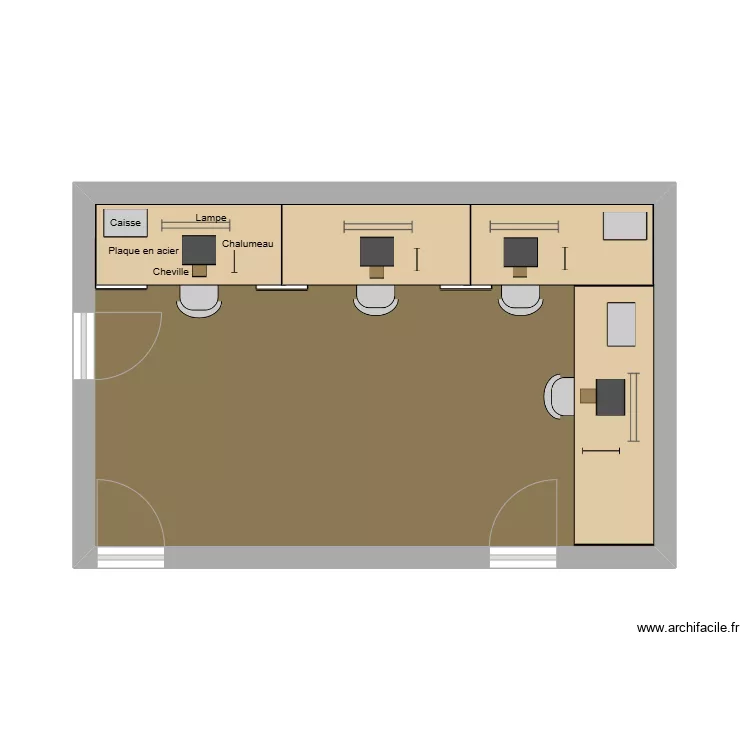 Atelier Bernadou. Plan de 