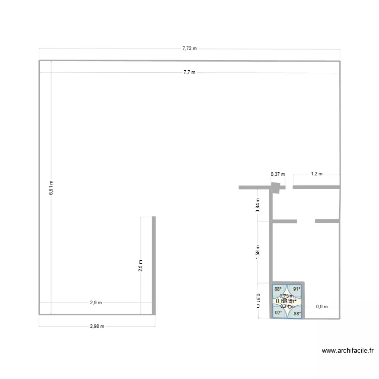 plan &er etage 01.10.26. Plan de 1 Pièce et 1 m² plan &er etage 01.10.26. Plan de 1 Pièce et 1 m²
