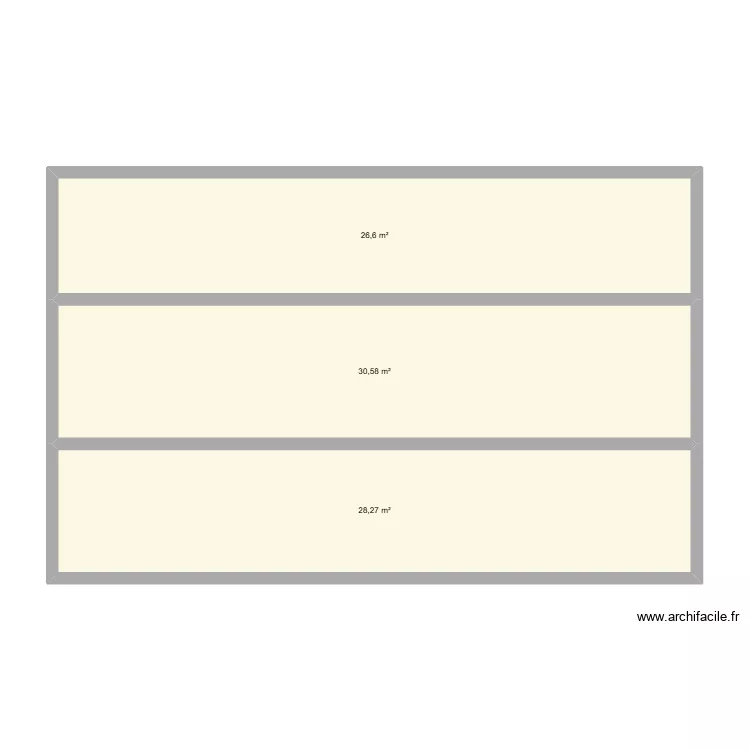 CHANDLER HOME. Plan de 3  et 85 m²