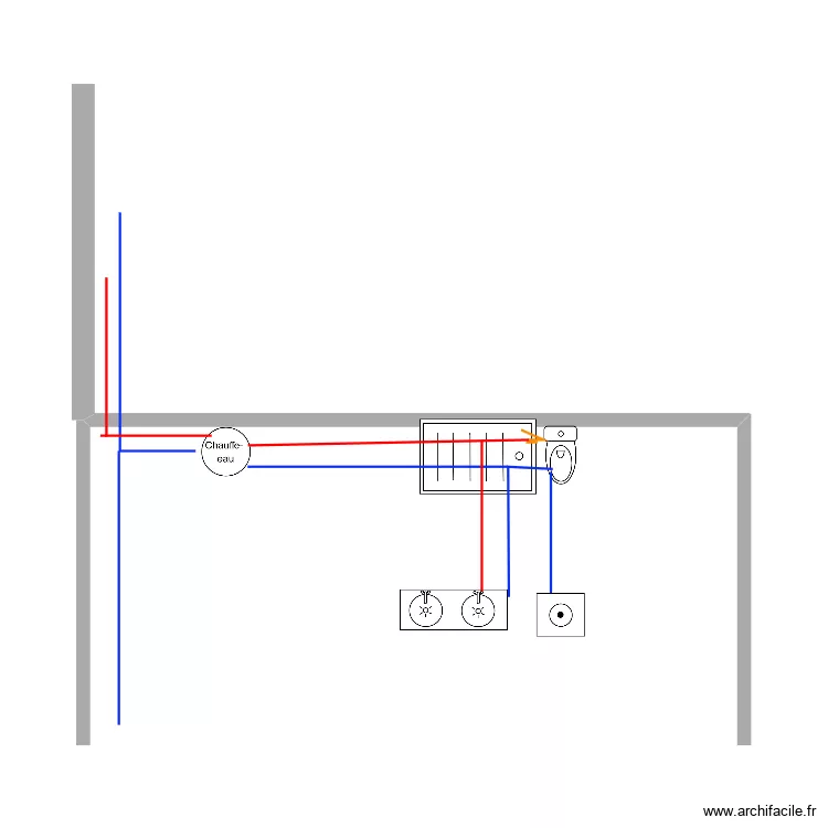 plomberie. Plan de 