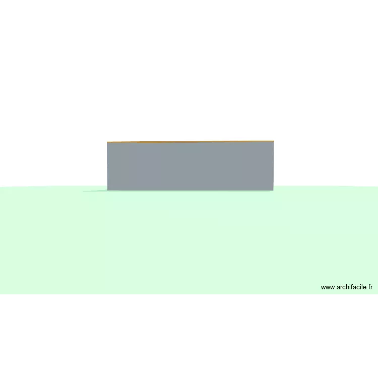 hangar. Plan de 1  et 353 m²